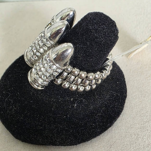 Silver Statement Bullet Ring - Picture 2 of 8